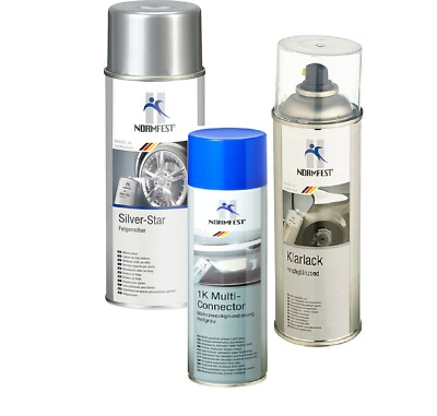 Wheels Set Normfest Silver Star Wheels Silver Clear Coat + Primer Each 400ml