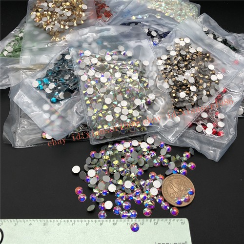 Paquete de 288 pedrería trasera plana de cristal SS30 (6,5 mm) para decoraciones artesanales - Imagen 10 de 46