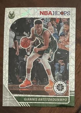 GIANNIS ANTETOKOUNMPO - 2019-20 Hoops Premium Stock - Silver Laser Prizm - 102