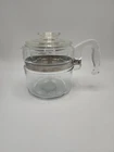 Pyrex Flameware 4 Cup Percolator Complete  #7754  Excellent Near Mint Condition