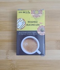 Reusable Coffee Capsule Lids Work with Nespresso Pods Vertuo Food Grade Silicon