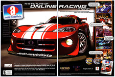 Image of Vintage Print Ad 2003 c PS2 Racing Game Original Promo Poster Art