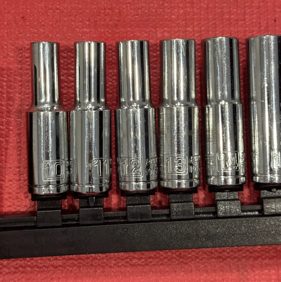 Pittsburgh Pro 67873, 10 PC CR-V Metric 6PT 1/2" Drive Deep Socket Set 10-19MM - Image 3 of 4