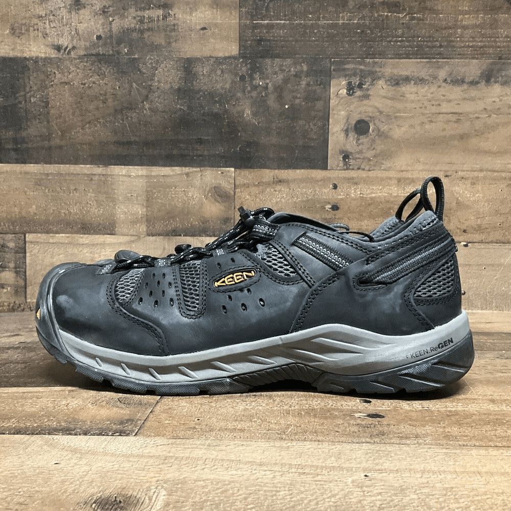 Scarpe antinfortunistiche da lavoro KEEN Utility Flint nere punta bassa in acciaio Uomo 13EE W1