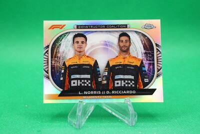 (3 Cards) 2022 Topps Chrome Constructors Coalition Norris Daniel Ricciardo CDW