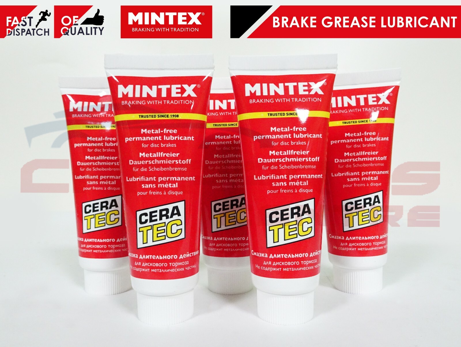 5x MINTEX BRAKE CERATEC CERA TEC BRAKE PAD NON COPPER