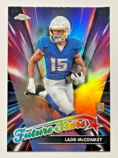 2024 Topps Chrome Football #FS-13 LADD MCCONKEY RC Future Stars Refractor