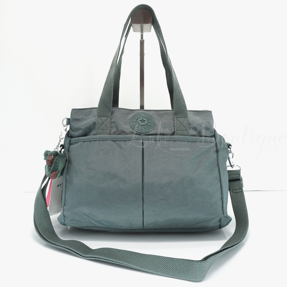 Kipling Kenzie Handbag Shoulder Crossbody Purse Polyamide KI1090 Light AloeTonal