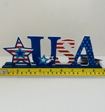 New 4th Of July Farmhouse little table top decoration  America USA RWB