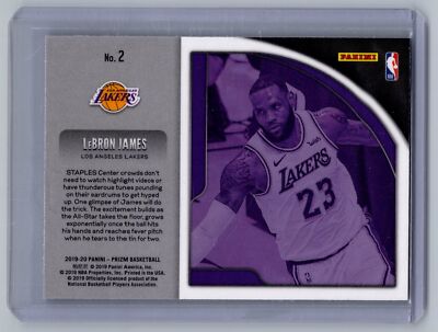 2019-20 Panini Prizm Lebron James #2 Hyped Lakers | eBay