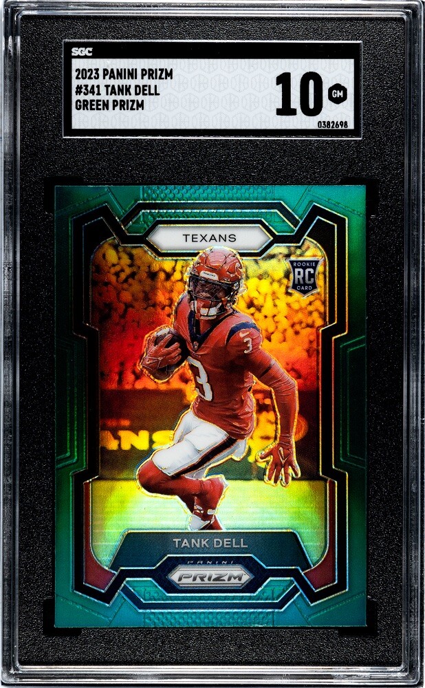 2023 Panini Prizm #341 Tank Dell Green Prizm Rookie SGC 10