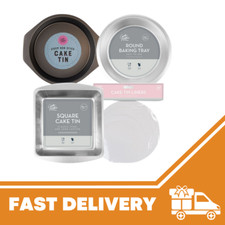 2x Nonstick Round Cake Pan Tins Bakeware Set Square Cake Oven Tray Cookie Baking