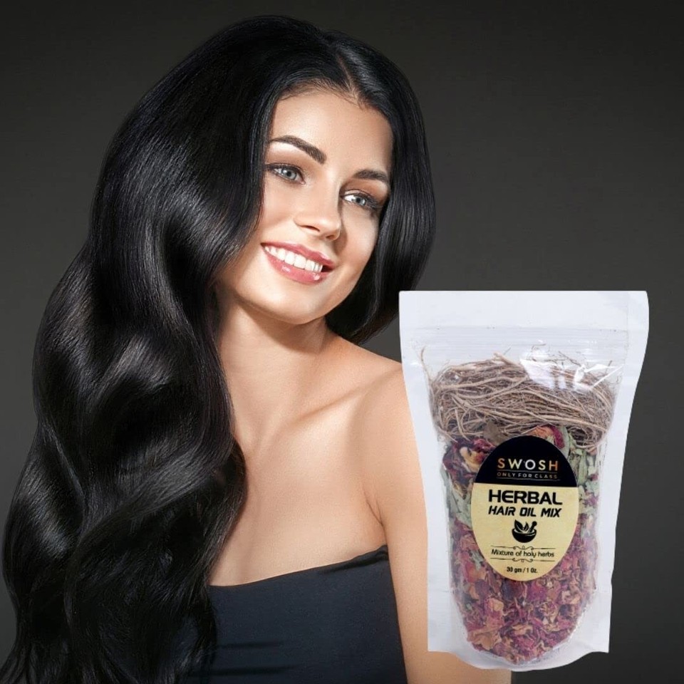 Lot De 2 Huiles Capillaires Ayurvédiques - 21 Plantes - Soin Naturel Cheveux - Fabriqué En Inde