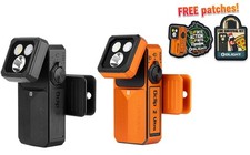 Olight Oclip 2 Ultra Onyx Black Amber Orange, UV/Flood/Red/Spotlight, 580L