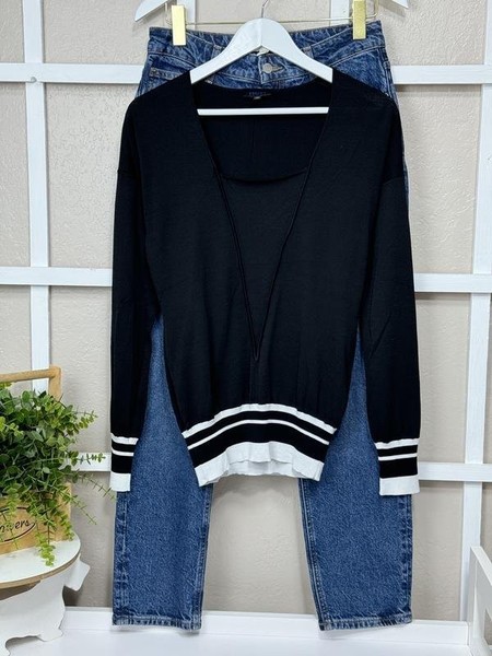 Women Escada Sweater Black Viscose 34