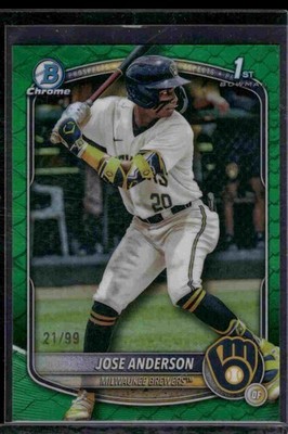 2025 Bowman Jose Anderson Green Reptilian /99