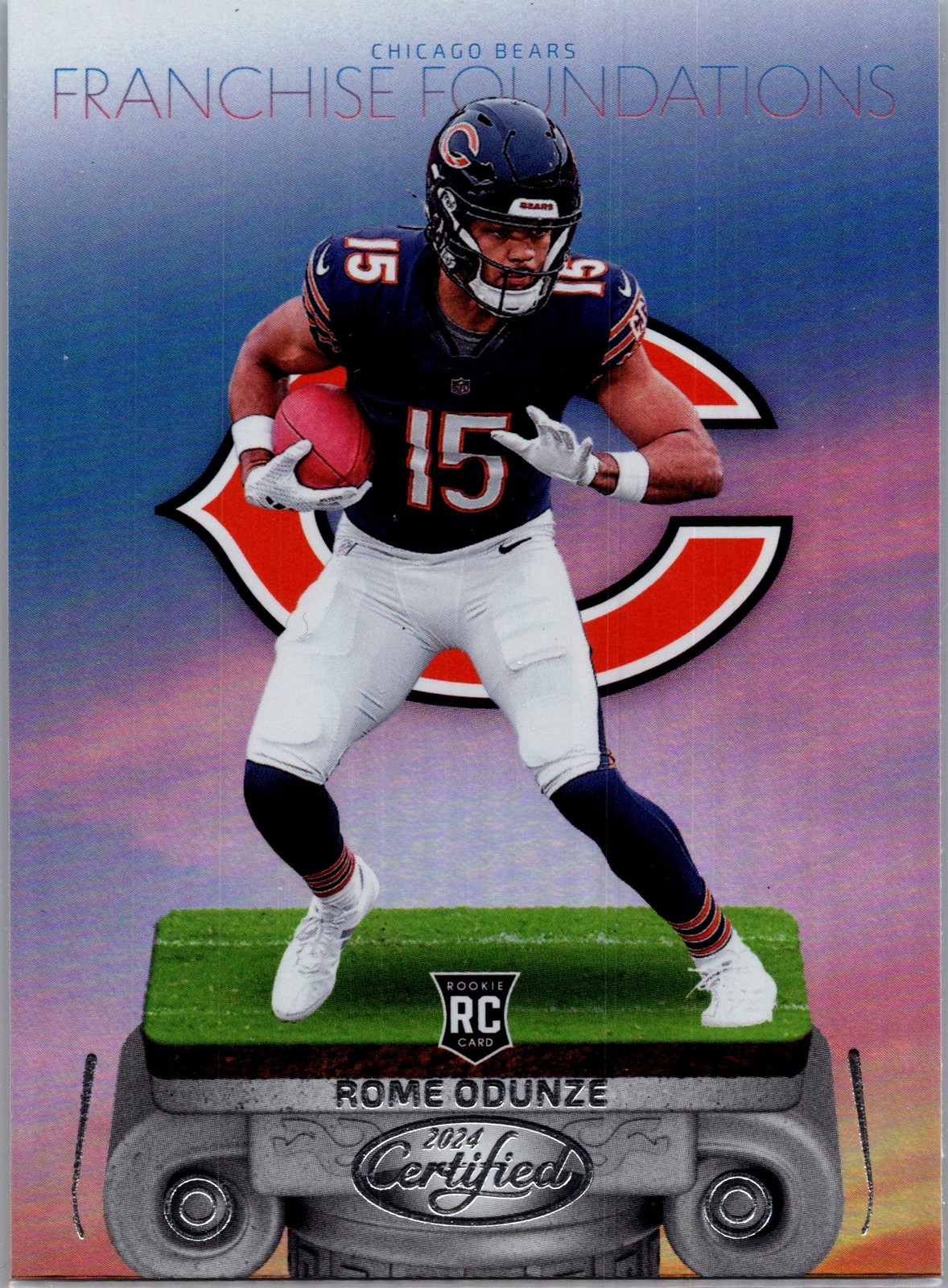 Rome Odunze Panini Certified Franchise Foundations #4 Mirror Purple