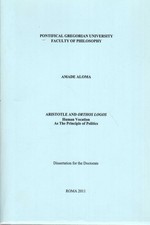 Aristotle and Orthos Logos - Amade Aloma (Pontificia Università Gregoriana)