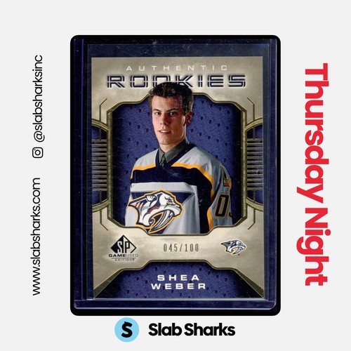 2006 SP GAME USED #128 SHEA WEBER ROOKIE GOLD /100