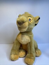 Vintage Young Simba Plush Lion King Sitting Cub Disneyland World Stuffed 14" Toy