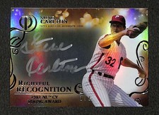2015 Topps Tribute Steve Carlton Rightful Recognition Auto Onyx 1/1 SE2612