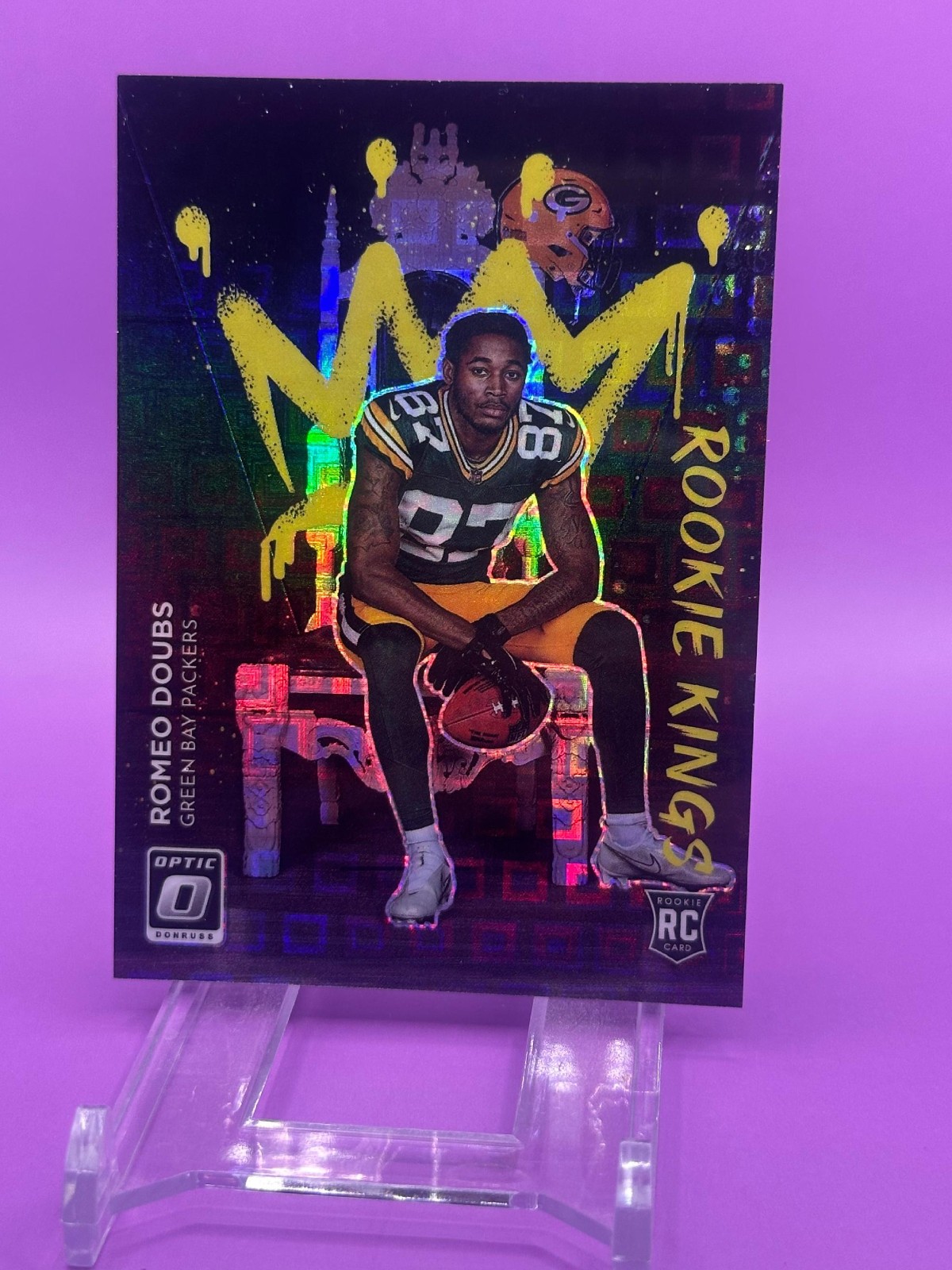 Romeo Doubs Panini Donruss Optic Rookie Kings #RK12 Black Pandora