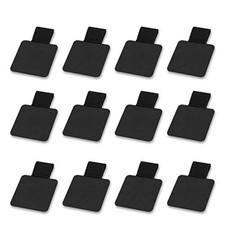 12-Pack Notebook Pen Loop Holder Self-Adhesive Pen Holder Black