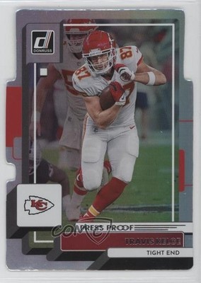 2022 Panini Donruss Press Proof Silver Die-Cut 15/75 Travis Kelce #273 16wc