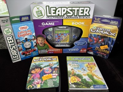 NEW LeapFrog Leapster Learning Game System Silver 2008 #20200 Multimedia 4 Games