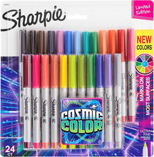 Sharpie Permanent Markers, Ultra Fine Point, Cosmic Color, Limited Edition, 24 C