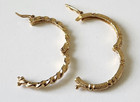 Mid Century Gold Tone Oval Scarf Holder Rings Hinged Clip Set Vintage Fashion — photo 8