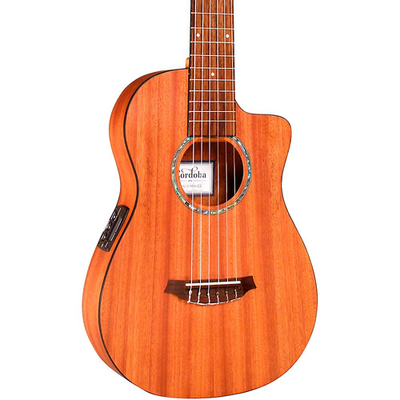 #ad #ad Cordoba Mini II MH CE All Mahogany Nylon String Acoustic Electric Guitar Natural $249.99