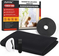 Fliegengitter Fenster 150X180Cm Ohne Bohren Zuschneidbar Insektenschutz