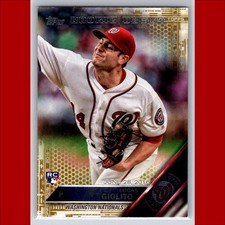 Lucas Giolito Gold Rookie Card RC #/2016 Debut 2016 Topps Update #US213 Nats. rookie card picture