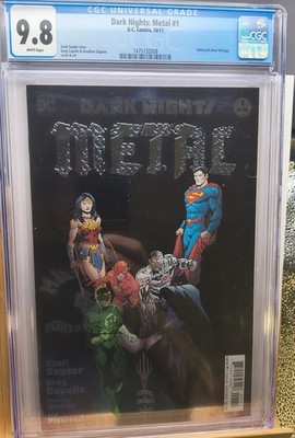 Dark Nights Metal 1 CGC 9.8 DC 2017 Greg Capullo & Scott Snyder foil embossed