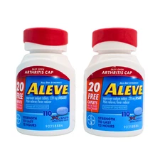 2PK Aleve Naproxen Sodium Arthritis Pain Reliever Fever Reducer 110ct EXP 10/26