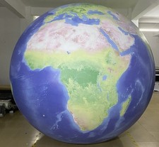 6.5ft 2M Giant Inflatable Globe Map World Balloon Globe Balloon Custom Logo