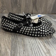 A New Day Black Rhinestone Bling Ballet Flat Mary Jane Women  s 7 Never Worn
