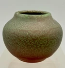1907 Antique Rookwood Matte Green & Russet Mottled Glaze 890F Pottery Vase