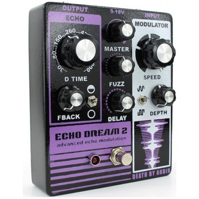 Death by Audio Echo Dream 2 Delay Pedal with Fuzz and Modulation w