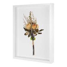 Shadow Box Frame, 13 x 17 Inch Wooden Dried Flower Photo Frame White