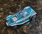 Vintage Mattel Hot Wheels Redline 1967 Beatnik Bandit Aqua Hong Kong
