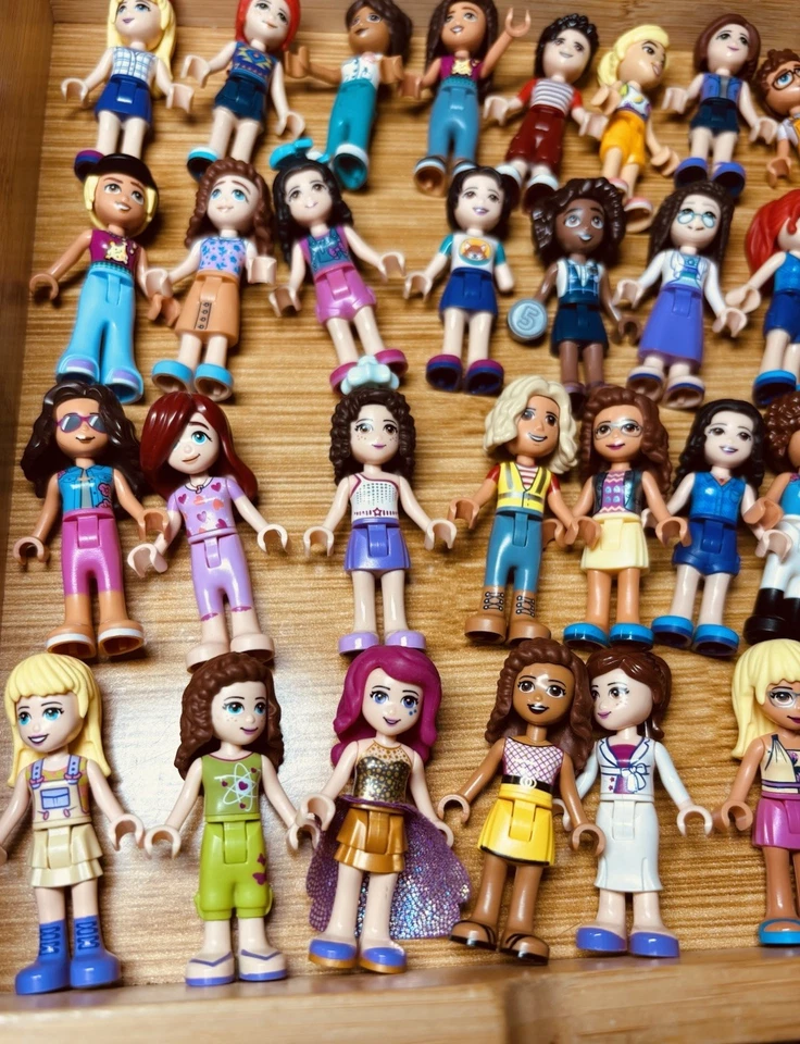 Lego Lot Of 45 Friends Minifigures Guys Girls Women Men They Them Boys Kids EUC - Image 2 of 4