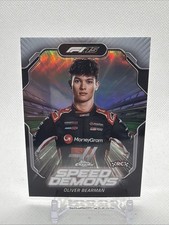 2025 Topps Chrome Logo Fractor F1 Oliver Bearman RC Speed Demons #SD-8 WTS