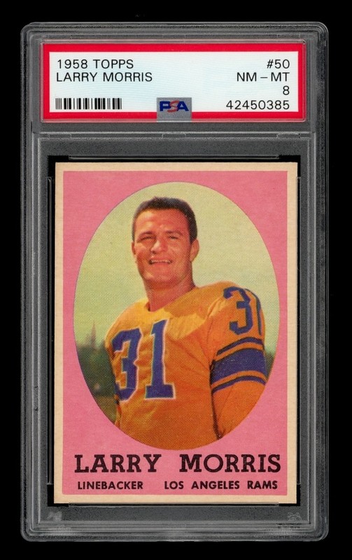1958 Topps Set-Break # 50 Larry Morris PSA 8 NM-MT