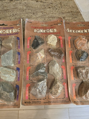 Delta Education Rock Specimens Set - Metamorphic Igneous Sedimentary