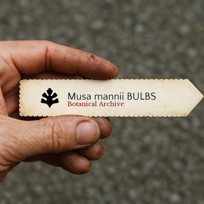 Musa mannii BULBS | Indian Dwarf Banana | 10 SEEDS - Indian Dwarf Banana | Dwarf