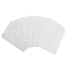 100 Pcs 3x5 Inch Mini Size Small Flat Paper Bag Semi-Transparent Glassine Bag...