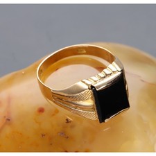 ANELLO DA UOMO VINTAGE IN ORO 750/1000 ,18KT.