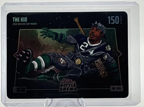 2026 Bo Jackson Battle Arena The Kid Steel P-7 Battlefoil Ken Griffey Jr Promo